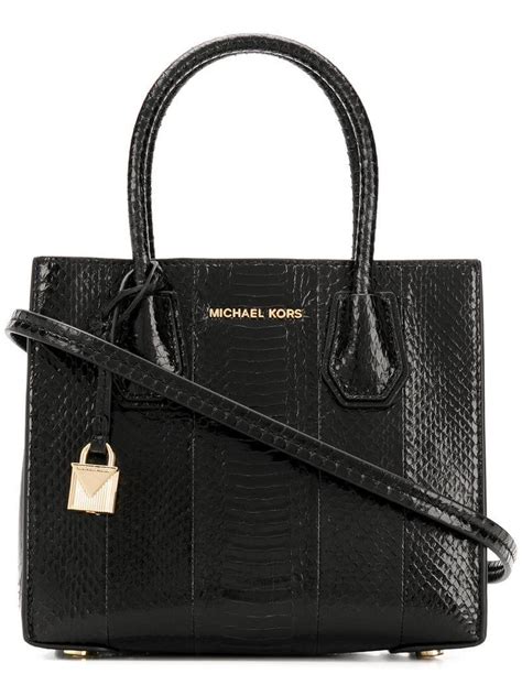 michael kors md messenger leather bag black & gold|Michael Kors studded crossbody bag.